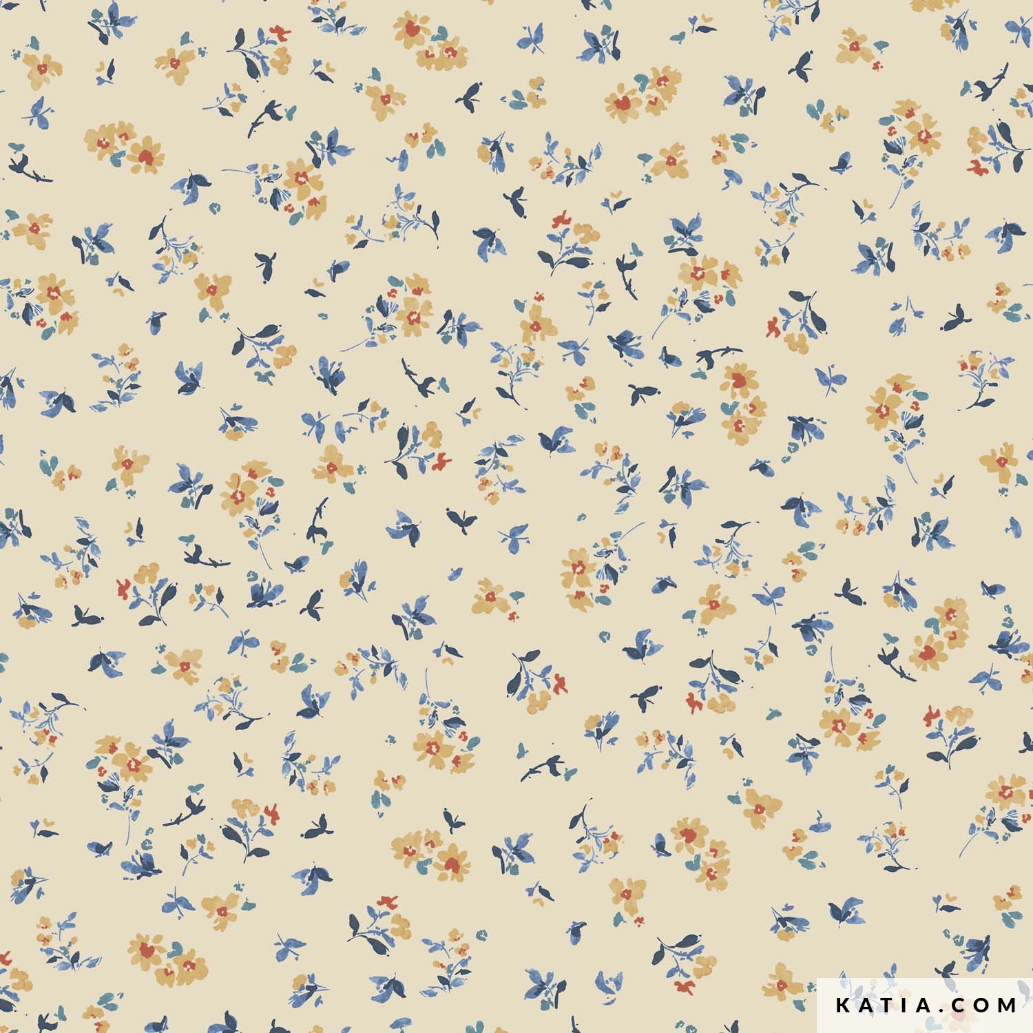 Tissu En Popeline De Coton Poplin Pansy Flowers Automne Hiver