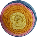 503 - Yellow-Blue-Orange-Medium rose