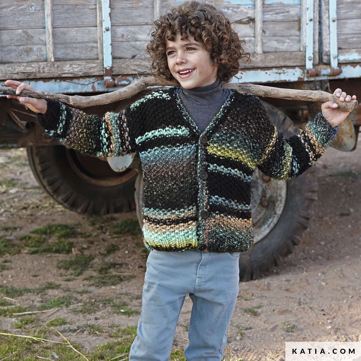 kids chunky cardigan