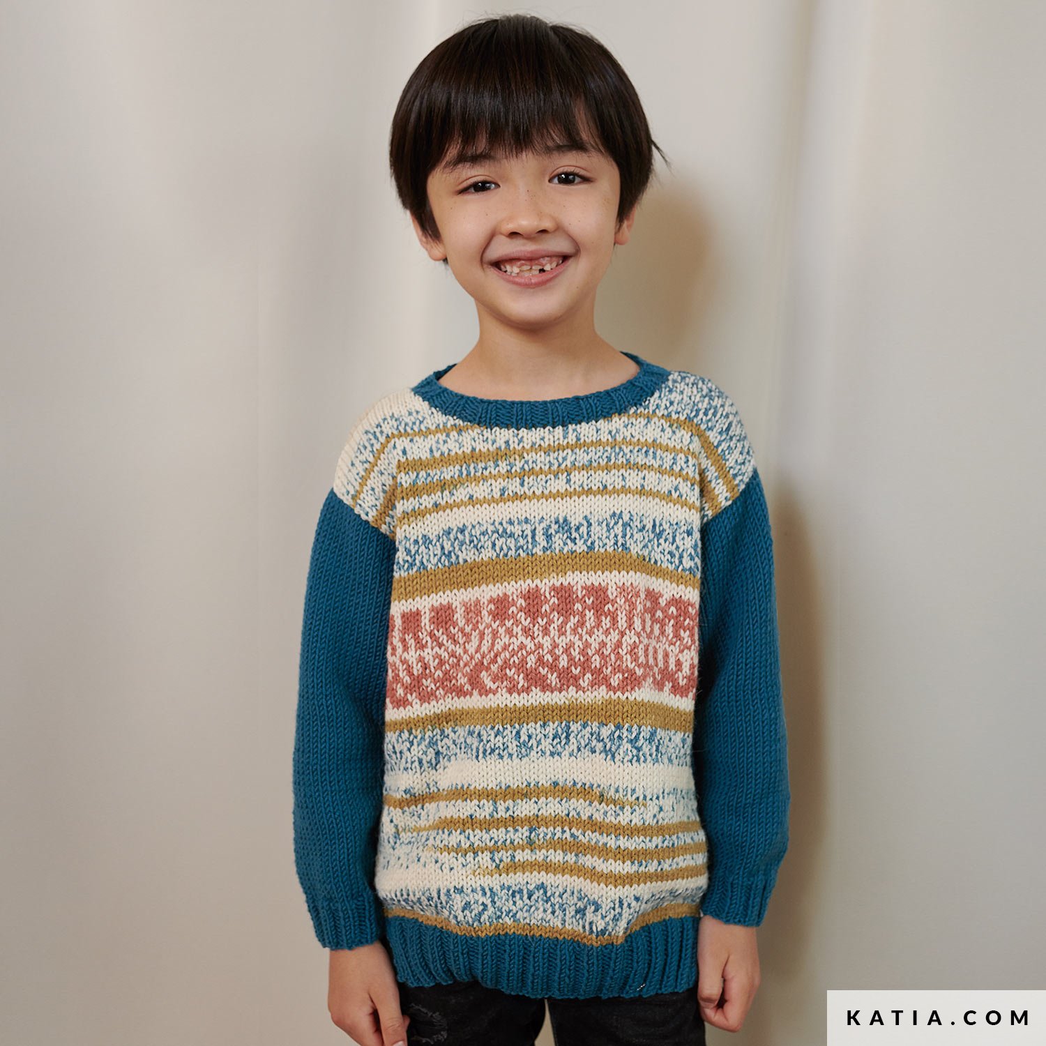 Sweater Kids Autumn Winter models patterns Katia