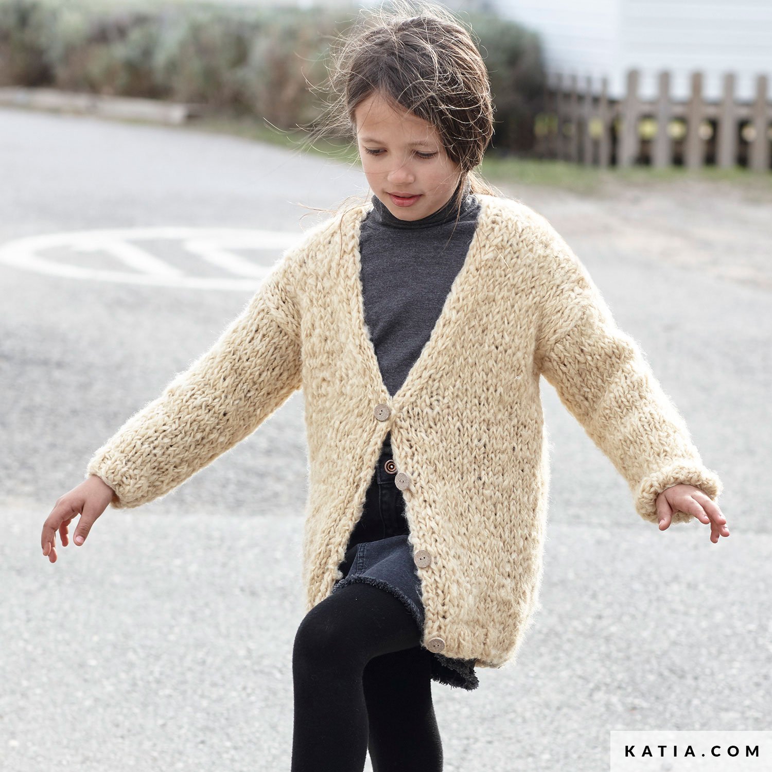 kids chunky cardigan