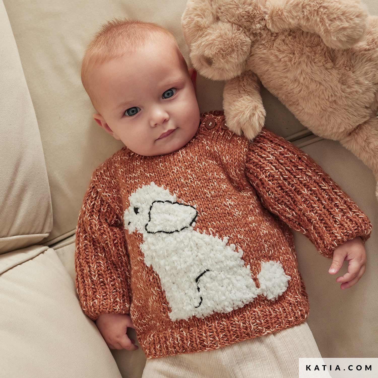 Trui Baby Herfst Winter modellen patronen Katia