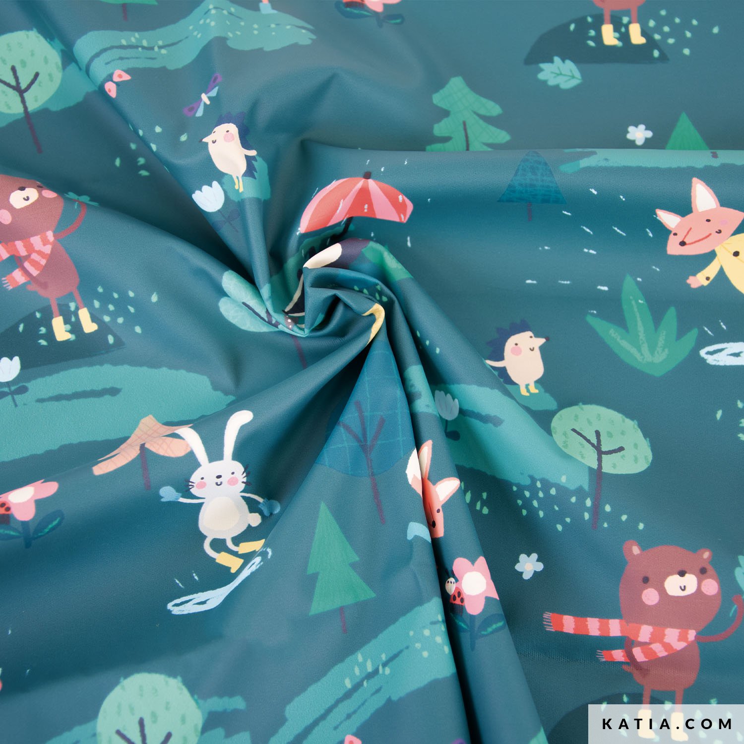 Rain Forest Raincoat PU waterproof fabric - Autumn / Winter | Katia.com