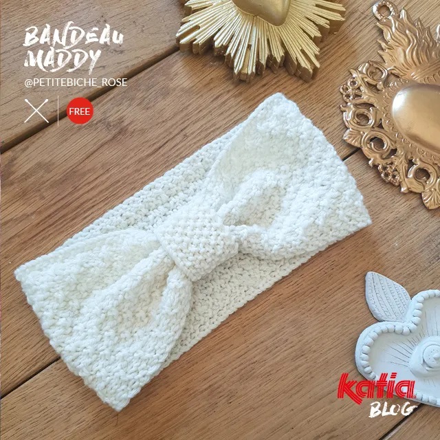 How to knit a bandeau headband step by step