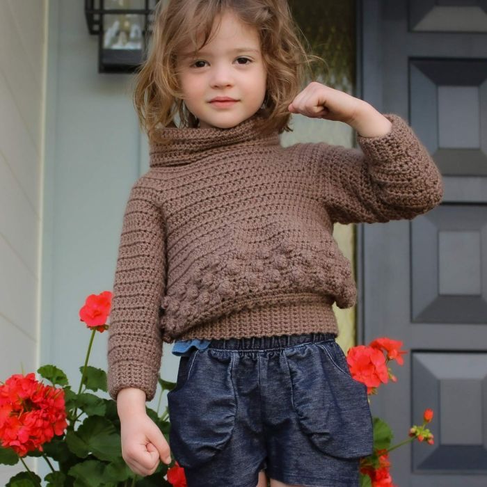 Daphne pullover for babies and kids