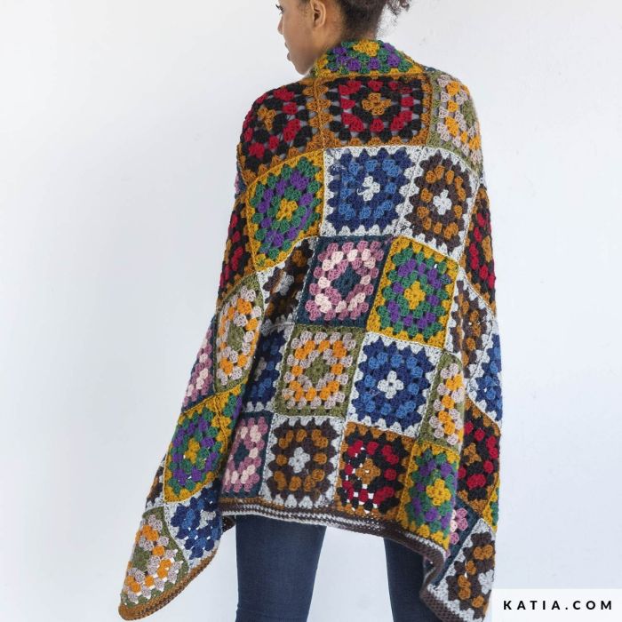 Granny square blanket kit