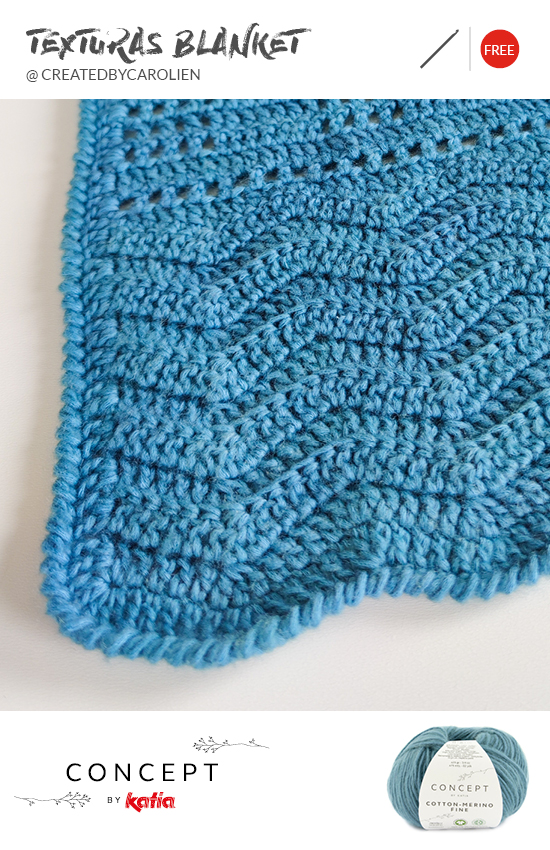 How to crochet a blanket with waves