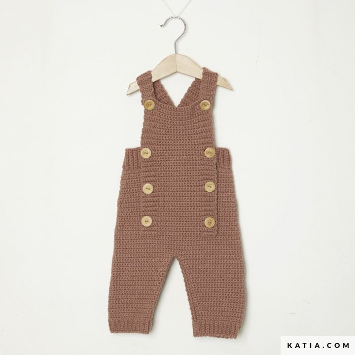 Crochet kit for baby overalls